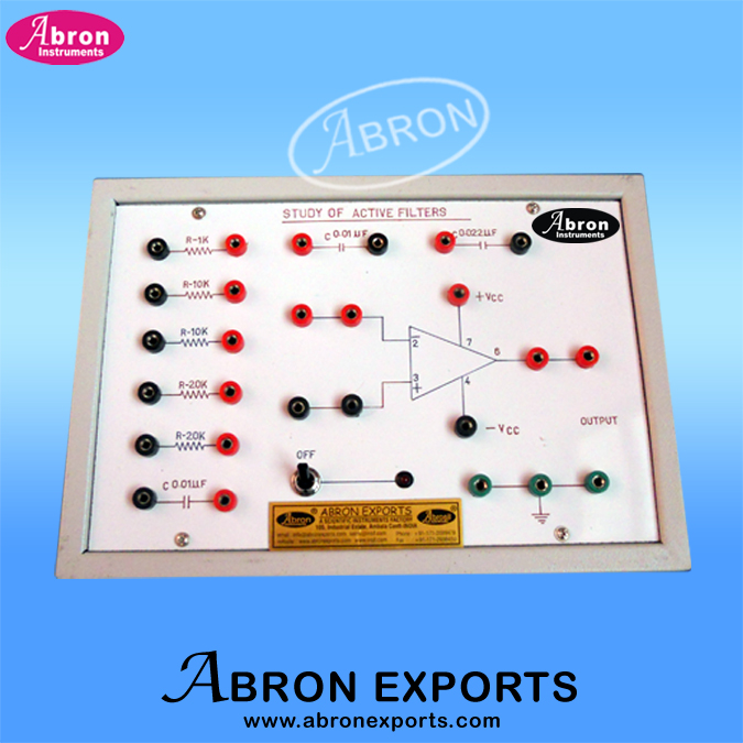 Filters Circuit  Active IC741 capacitor load kit resistance switch to check wave on CRO with power supply in box AE-1271FA 